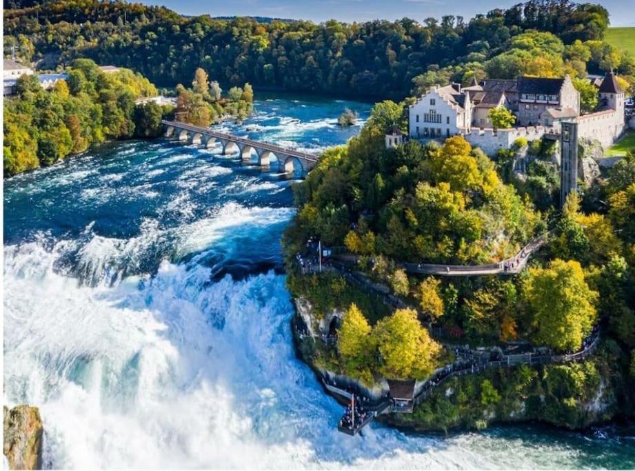 Schoene Einliegerwohnung 200M Vom Wasser Entfernt Stein Am Rhein Bagian luar foto